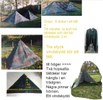 Knäppetält, tältdel